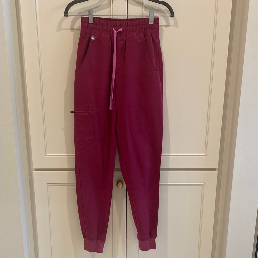 Figs Pink Jogger Scrub Pants